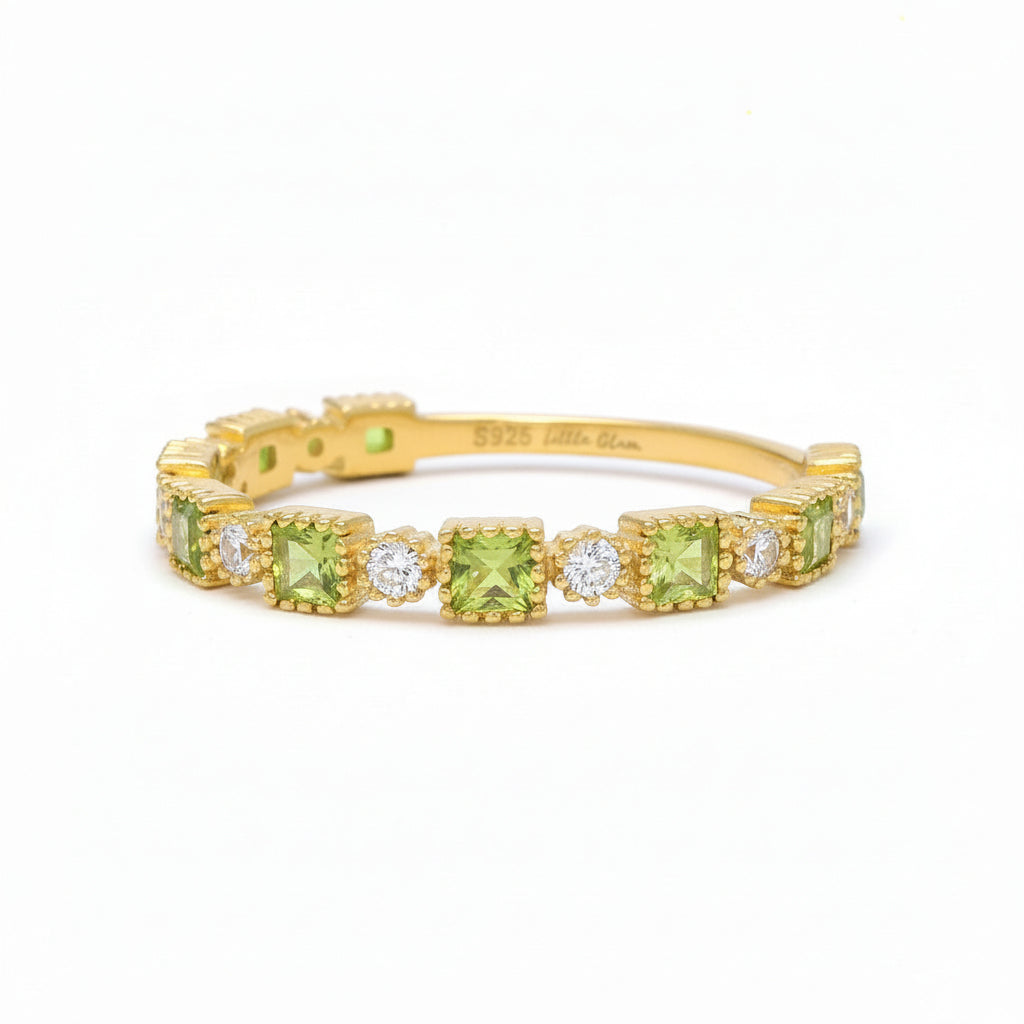 Eternal Elegance Peridot Band Peridot & White Topaz