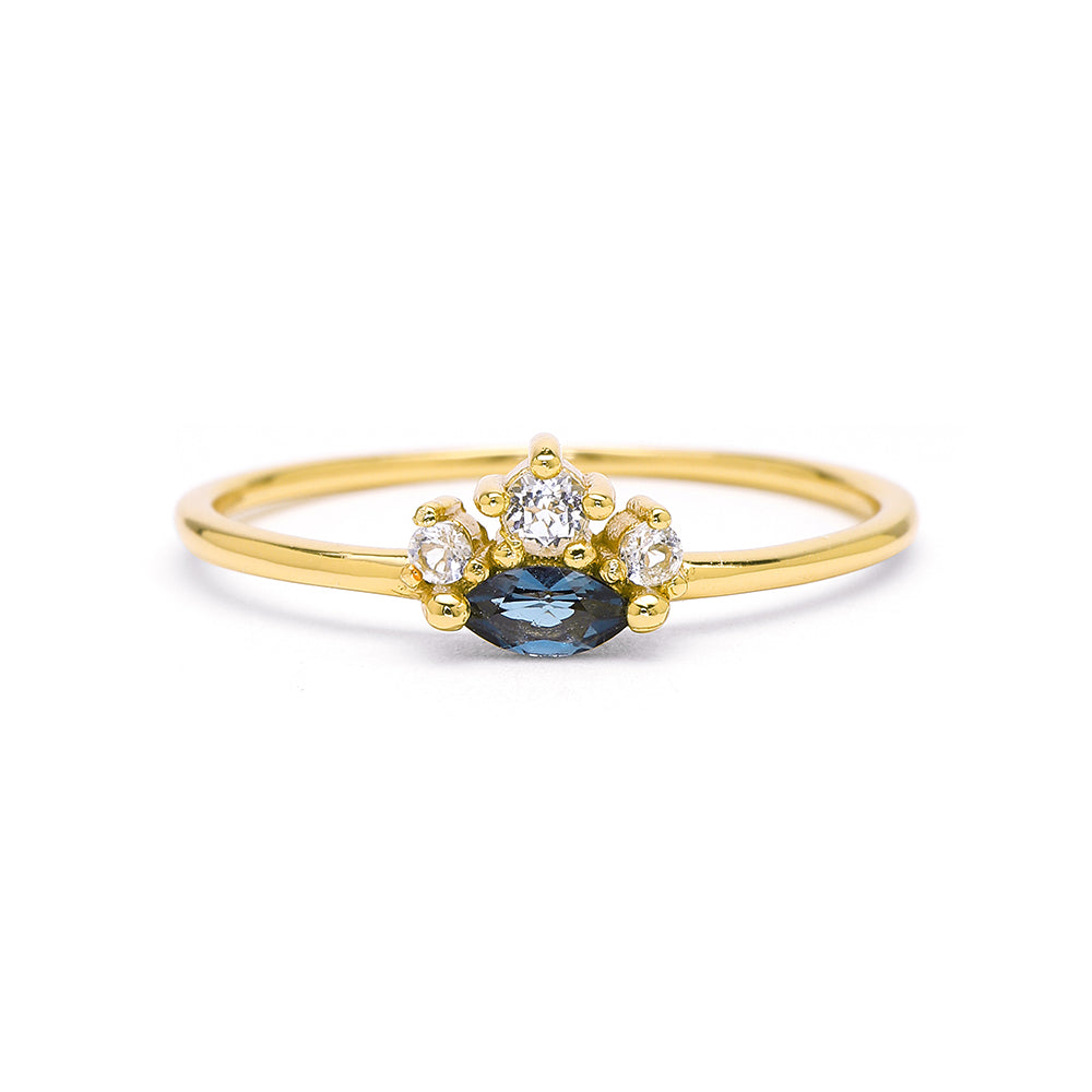 Magic Princess London Blue Topaz Ring London Blue Topaz & White Topaz