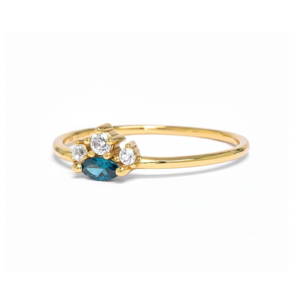 Magic Princess London Blue Topaz Ring London Blue Topaz & White Topaz