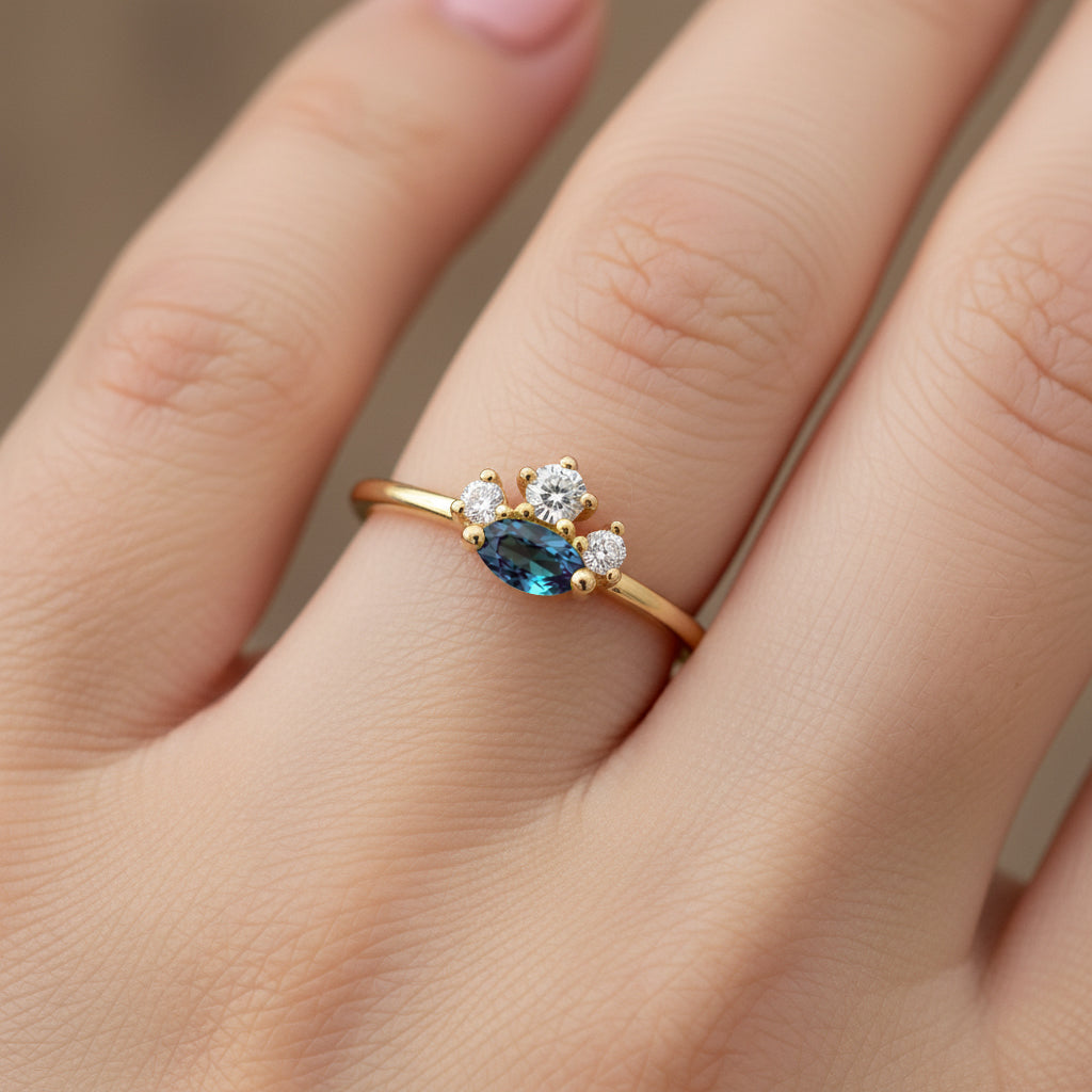 Magic Princess London Blue Topaz Ring London Blue Topaz & White Topaz
