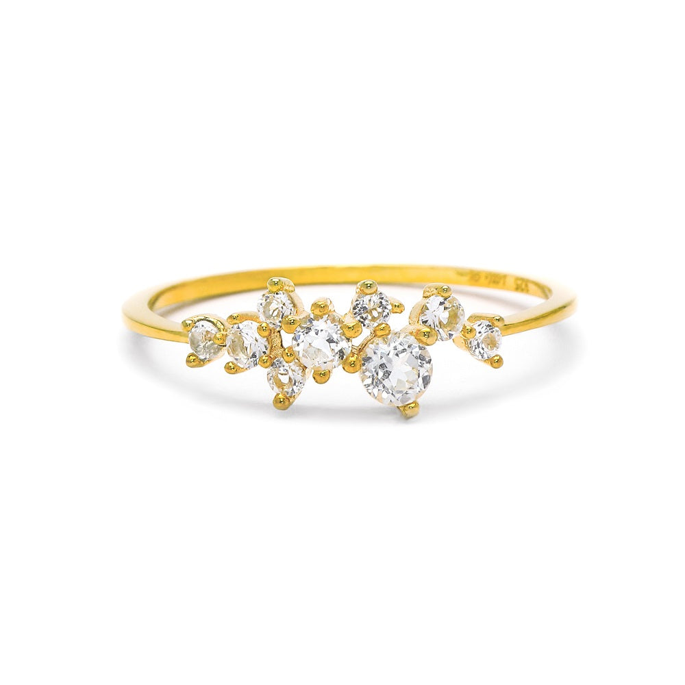 Galaxy White Topaz Ring White Topaz