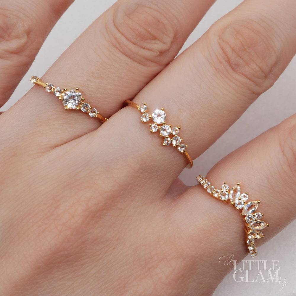 Galaxy White Topaz Ring White Topaz