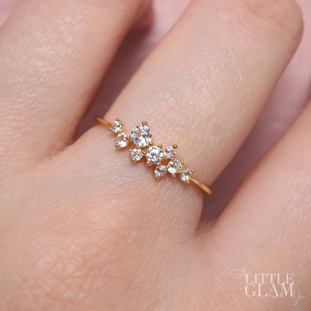 Galaxy White Topaz Ring White Topaz