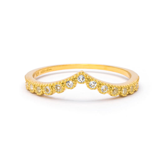 Grace White Topaz V Band White Topaz