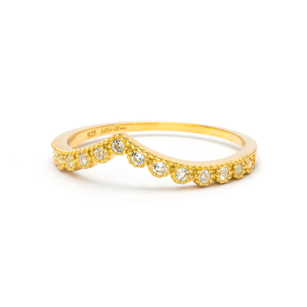 Grace White Topaz V Band White Topaz