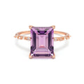 Starlight Baguette Amethyst Ring Amethyst & White Topaz
