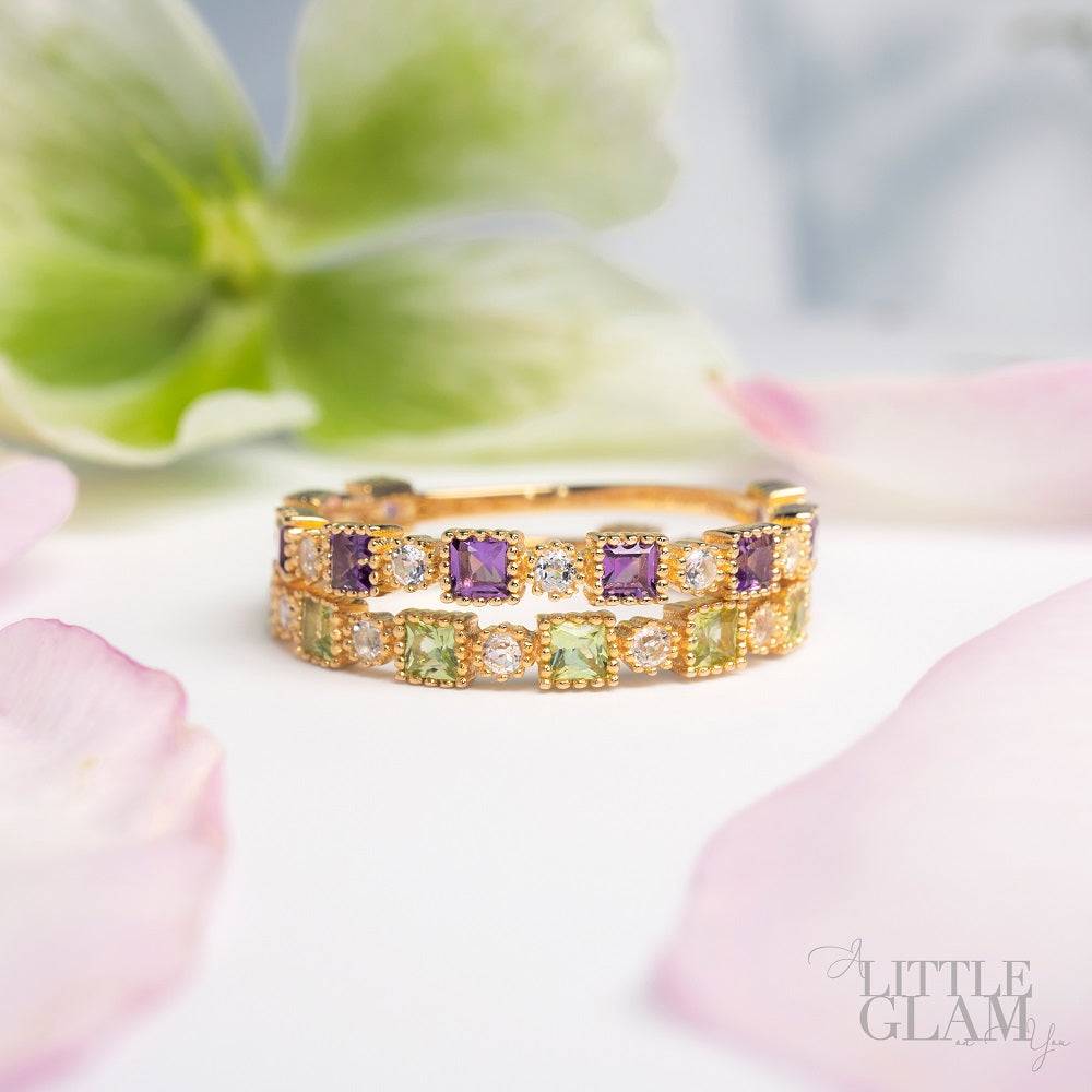 Eternal Elegance Peridot Band Peridot & White Topaz