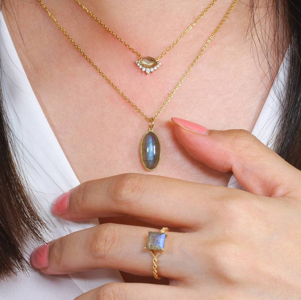 Royal Glam Labradorite Ring Labradorite